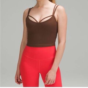 LULULEMON align Strappy ribbed tank top brown size 4